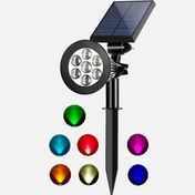 Resim GreenTech Solar 7 Led Bahçe Aydınlatma RGB 