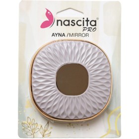 Resim Nascita Taşınabilir Çanta Aynası Gri 9 cm - Gratis 
