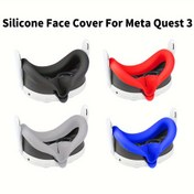 Resim Meta Quest 3 VR için 4 Renk Seçeneği Yüksek Kaliteli Yumuşak Silikon Yüz Maskesi, Terlemeye Karşı, Düşmeye Karşı, Çizilmeye Karşı, Su Geçirmez Yüz Koruma Kapağı, Su ile Temizlenebilir, Oyun Deneyimi Artırır 
