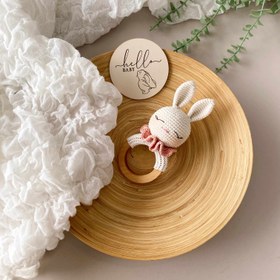 Resim Amigurumi Fırfırlı Tavşanım 4lü Set Pembe - Çıngırak 