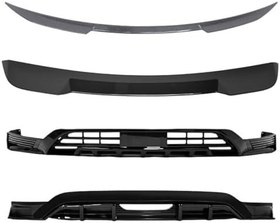 Resim BYD SEAL U BODY KİT Ön Lip Arka Lip Siyah Renk 2Parça (Boyasız) +2 Adet Spoiler 