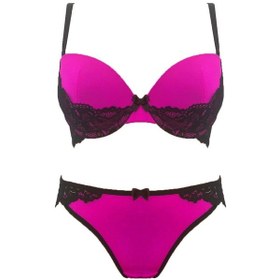 Resim Deep Secret Pembe Mıcro-siyah Dantelli Sütyen Külot Çamaşır Takım Ds200608st 001 