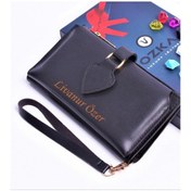 Resim Siyah Maça Model Trend Kadın Cüzdanı 