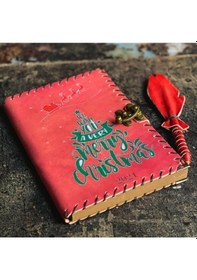 Resim Yılbaşı Tasarımlı Deri Defter 