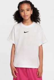 Resim Nike Sportswear Beyaz Kız Çocuk Kısa Kol T-Shirt 