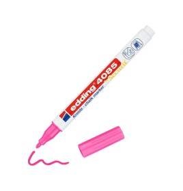 Resim Pembe Yuvarlak Uçlu Fosforlu 4085 Cam Sıvı Tebeşir Markörü 1-2 Mm Fosforlu Pembe 