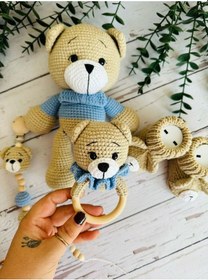 Resim Amigurumi Big Bear Ayicik 4'lü Set 