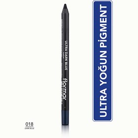 Resim Flormar Ultra Yoğun Pigmentli ve Yumuşak Uçlu Mat Göz Kalemi 018 Dark Blue 