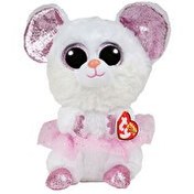 Resim Ty Beanie Boo Nina Balerin Beyaz Fare 24 cm. 