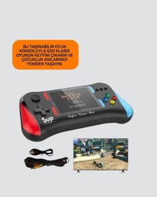 Resim Ceylan Adam 500 Oyunlu El Tipi Taşınabilir Oyun Konsolu Şarjlı Ve Tv Bağlantılı Model 