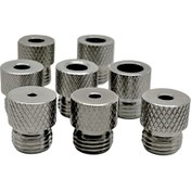 Resim Ahşap İşleri için Paslanmaz Çelik Matkap Kılavuz Kılıfları - 3mm-10mm, Paslanmaz Burçlar Dübel ve Cep Delik Jigleri için 