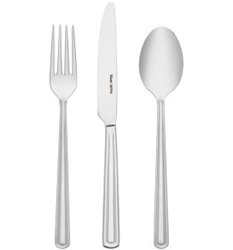 Resim Hisar İmbat 36 Parça Çatal Kaşık Bıçak Takımı Seti - Kaşık Seti Gümüş 