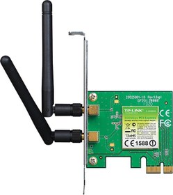 Resim Tp-Link TL-WN881ND 300Mbps 2 antenli Kablosuz PCI-E Kart 