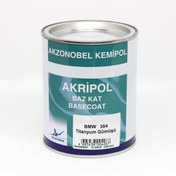 Resim AKZO NOBEL Akripol 2k Bazkat-Titanyum Gümüşü-354- 1 lt 