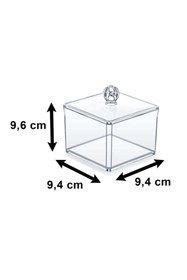 Resim Onay Store Kare Makyaj Pamukluk Organizeri 2'li Set 