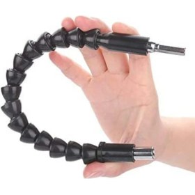 Resim Evene Esnek Matkap Ucu Bits Hırdavat Ürünü Şaft Uzatma Aparatı Bükülebilir Hortum Spiral 