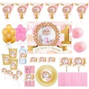 Resim Parti Malzemesi 10 Kişilik Fotoğraflı Altın Full Kişiye Özel 1 Ya 