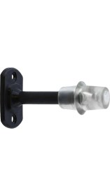 Resim Nzb Kapı Stoperi Tamponu Durdurucu Tutucu Plastik Mat Siyah 8 cm Kapı Stopu Silikonlu 