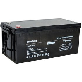 Resim Mullinix 12v 200ah %50 Dod 2900 Derin Döngü Kurşun Karbon Akü 
