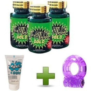 Hızlı Express 3 Kutu V Pills Gold Barkod Sorgulamalı + Kayganlaştırıcı + Titreşim Halkası