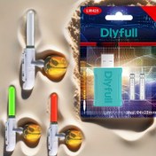 Resim DYFULL USB Şarj Edilebilir Balıkçılık Çubuğu Ucu Çan Işığı CR425 LIR425 Pil Şarj Cihazı Kiti - Gece Balıkçılığı, Kanca Algılama, Renk Değiştiren Uçlar, Dökme, Deniz Çubukları, Floresan Gece Parlayan Çubuklar, Sahil Balıkçılığı Alarmı Luminous Float Set 