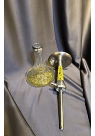 Resim Sarı Çelik Nargile Takımı 