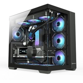 Resim Gamepower Warcry Prism 4x ARGB Fan 750 W Cam Atx Gaming Kasa 