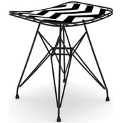 Resim Knsz kafes tel sandalyesi taburesi 1 li mutlu syhaldo ofis cafe bahçe mutfak 