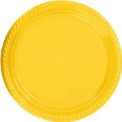 Resim Tabak Plastik 22 Cm (25 Adet) Sarı 