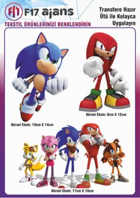 Resim F17 Ajans Ütü Ile Yapışan Tekstil Dtf Baskı Görseli Sonic 