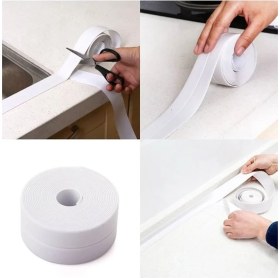Resim Carnivalland 3,2 mt Banyo Küvet Mutfak Lavabo Beyaz Su Sızdırmaz Bant Su Geçirmez Kenar Bandı Sızdırmazlık Tamir 