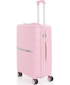 Resim Mçs Üçlü Polipropilen Valiz Seti V366 S20sy1000041-set 00070 Pudra 