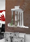 Resim M3 Decorium Side Apollon Tapınağı Dekoratif Ayna Gümüş 