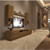 Resim Decoraktiv Trendstyle 5da Mdf Tv Ünitesi Tv Sehpası - Naturel Pera 