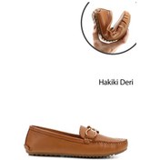 Resim Gönderi R Kadın Taba Antik Tokalı Rok Hakiki Deri Comfort Loafer Ddza78245125 Taba Antik 