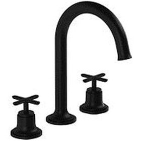 Resim VitrA A4289136 Origin Classic 3 Delikli Lavabo Bataryası Mat Siyah 