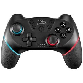 Resim Switch İçin Kablosuz Oyun Kolu - Bluetooth Uyandırma, Ekran Görüntüsü, Titreşim Ve Altı Eksenli Hareket - Sol Mavi Sağ Kırmızı 