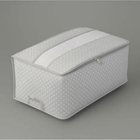 Resim Home Baza Altı Şeffaf Detaylı Büyük Boy Hurç - Gri - 62X46X22 Cm 