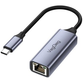 Resim Veggieg Type-c 1000mbps Gigabit Ethernet Adaptörü Pc, Mac, Konsol, Tv Box Uyumlu 