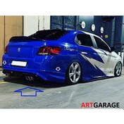 Resim Peugeot 301 Uyumlu 2013-2022 Arka Tampon Eki-fiberglass-boyasız 