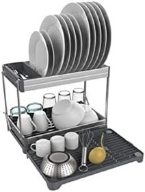 Resim Primanova Bulaşıklık Bianka Katlanabilir 2 Katlı Alüminyum D-14693 