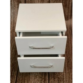 Resim Ada Legno Ahşap Dizayn Latte Serisi 2 Çekmeceli Komodin 