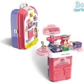 Resim Ogi Mogi Toys Mutfak Oyun Seti 2 Si 1 Arada Taşınabilir Sırt Çantası 