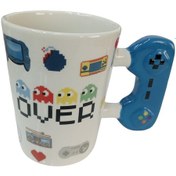 Resim Game Over Joystick Kulplu Seramik Hediyelik Kupa Bardak Gamer Mug 