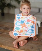 Resim Poma Büyük Havlu Emzikli Mama Önlüğü 1 Adet 12 Ay+ 7597448 Turuncu-pembe 