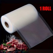Resim Agashe Vakum Sızdırmazlık Ruloları, Tek Kullanımlık Oymalı Ticari Sınıfı Çantalar Gıda Koruma, Sous Vide ve Yemek Hazırlama için - Tüm Vakum Sızdırmazlık Makineleri ile Uyumlu, BPA-Free Çok Amaçlı, Dayanıklı PE+PA Malzeme, 1 Rulo (500cm/196.8in) 