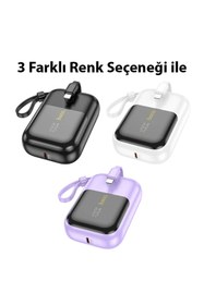 Resim Hoco Q20 Fountain 10000MAH 22.5W+PD20W Dijital Göstergeli Kablolu Powerbank 