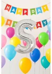 Resim Folyo Harf S Gümüş 26 Inc 66 Cm Çok Renkli 