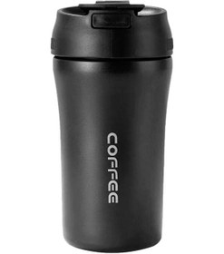 Resim 304 Paslanmaz Çelik Siyah 400 Ml Kahve El Termos Mug Cin853sy Siyah 