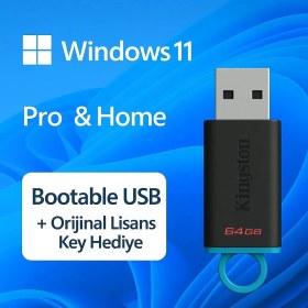 Resim Windows 11 Pro & Home Kurulum Usb’si + Lisans Anahtarı Hediye! 